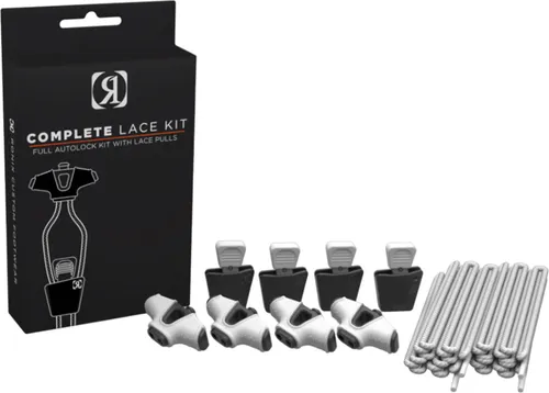 RONIX Wakeboard Zubehör: COMPLETE AUTOLOCK Lace Lock Kit 2025 in Weiß - Bindungen für Unisex, sorgt für sicheren Halt und einfachen Einstieg beim Wakeboarden.