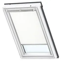 VELUX Original Dachfenster Verdunkelungsrollo C04, Weiß - Seitenzug- & Springrollos, OEKO-TEX zertifiziertes Material für optimale Lichtkontrolle und einfache Montage ohne Maßband.