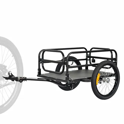 TIGGO Faltbarer Lastenanhänger 40 kg - Fahrradanhänger mit klappbarem Design, ideal für den flexiblen Transport von Lasten bis 40 kg, leicht und robust aus Stahl gefertigt.