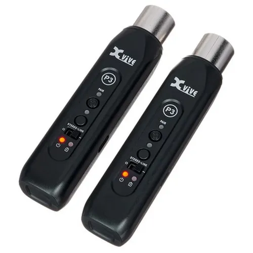 XVive P3D Bluetooth Audio Receiver - Hifi-Receiver für kabellose Audioübertragung, verbindet Smartphone & Laptop mit Audio-Systemen, ideal für Mischpulte, Reichweite bis zu 30,5 m und 8 Stunden Akkulaufzeit.