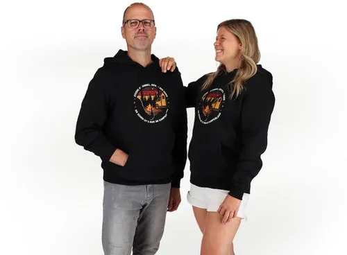Camping Wagner Hoodie "Platzhirsch Edition",Gr. S