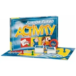Piatnik Spiel Aktivität Junior Turbo - Gesellschaftsspiel für Kinder ab 8 Jahren, fördert Kreativität und Teamarbeit durch spannende Aktivitäten und Herausforderungen.
