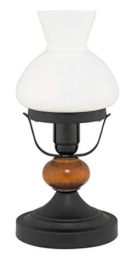 Schwarz Matt Opaleszierend Klassisch Tischlampe - Tischlampen für stilvolle Beleuchtung, klassisches Design in Schwarz Matt und opaleszierend, ideal für jeden Raum.
