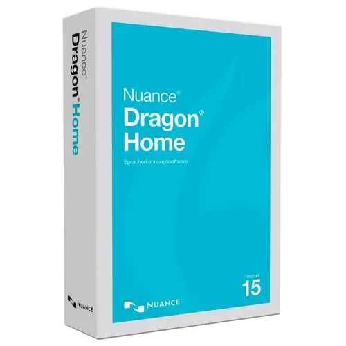 Nuance Dragon Home 15 Vollversion SN-DC09Z-W00-15.0 - Texterkennung & Konvertierungssoftware, verwandelt Sprache in Text mit bis zu 99 % Genauigkeit und ermöglicht sprachgesteuerte Bedienung für mehr Effizienz am PC.