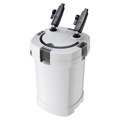 SunSun HW-504A Aquarium Außenfilter 800 L/h - Aquarienfilter für bis zu 400 Liter, energiesparende 800 l/h Pumpe mit nur 15 W, 4-Stufen-Filtration für kristallklares Wasser und langlebige, geräuscharme Funktion.