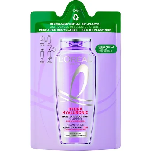 Elvive Shampoo Neu Laden mit Hyaluronsäure 6x 250 ML - 6x Flaschen Elvive Shampoo mit Hyaluronsäure für intensive Feuchtigkeit und Pflege, ideal für gesund aussehendes Haar.