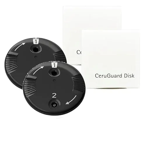 2x DIREKT CeruShield Disk (16 Filter - 2er Pack) | Cerumenfilter | Hörgerätefilter | Spender mit 8 Filtern | CeruGuard wie Phonak CeruShield | für Audeo Marvel, Paradise, Lumity