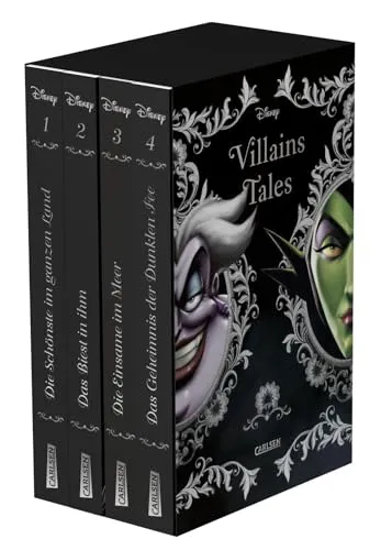 Disney Villains: Villain Tales Taschenbuch-Schuber - Märchen, Sagen & Legenden. Entdecken Sie die wahren Geschichten der beliebtesten Disney-Bösewichte in diesem spannenden Schuber mit 4 Bänden ab 14 Jahren.
