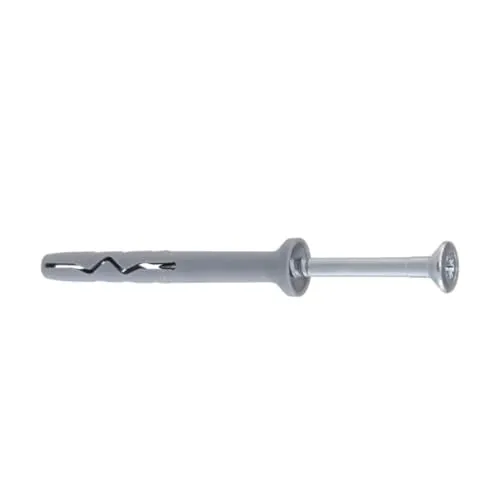 KLIMAS 50x Sehr lange Qualitäts Rahmendübel / Nageldübel 10x200 mm mit verzinkter Kreuz Stahl Nagelschraube aus namhafter europäischer Produktion - keine China Billigproduktion