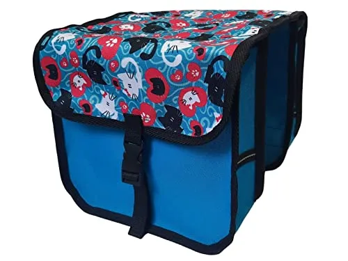 Beluko Kinderfahrradtasche Midi - 18L Satteltasche für 20-26" Fahrräder - Fahrradtaschen für Kinder mit 18L Volumen, wasser- und schmutzabweisend. Ideal für Sicherheit im Straßenverkehr dank Reflektoren und stabiler Konstruktion.