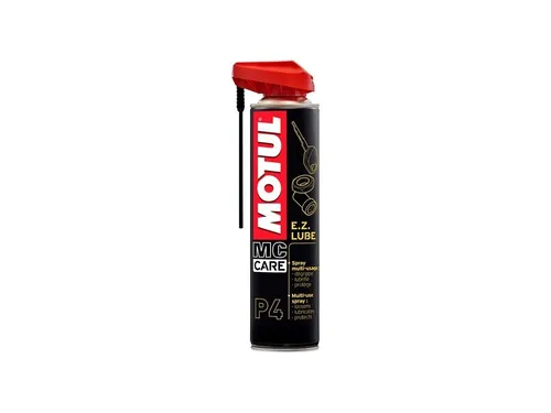 MOTUL P4 Multifunktionsspray 400ml - E.Z. Schmiermittel - Vielseitiges Schmiermittel für Krafträder, schützt und pflegt alle beweglichen Teile, ideal für Wartung und Instandhaltung.
