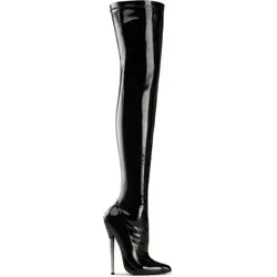 DAGGER-3000 Damen Boots von Devious, Schwarz EU 40, US 10 - Schwarz - 40-41