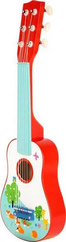 small foot Gitarre Kleiner Fuchs 287917 - Kinderinstrumente mit einzigartigem Fuchs-Design, ideal für kleine Musiker, um Rhythmus und Taktgefühl spielerisch zu entwickeln.