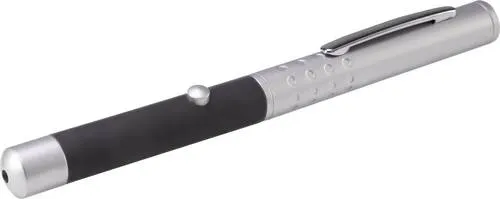 Renkforce Laserpointer RF-LP-500 - Heller grüner Laserpointer - Bürobedarf: Der grüne Laserpointer RF-LP-500 bietet bis zu 13 mal bessere Sichtbarkeit als rote Modelle, perfekt für große Räume und Tageslicht.