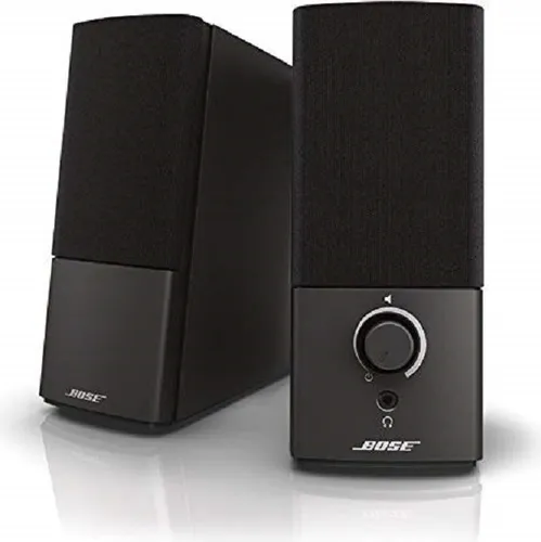 Bose Companion 2 Series III Multimedia Speaker schwarz - PC-Lautsprecher mit kraftvollem Klang und AUX-Anschluss, ideal für ein beeindruckendes Audioerlebnis zu Hause oder im Büro.