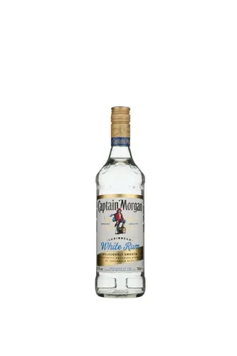 Captain Morgan White Rum 37,5% Vol. 0,7l - Premium Rum mit frischem Geschmack, ideal für Cocktails und Mixgetränke, perfekt für gesellige Abende.