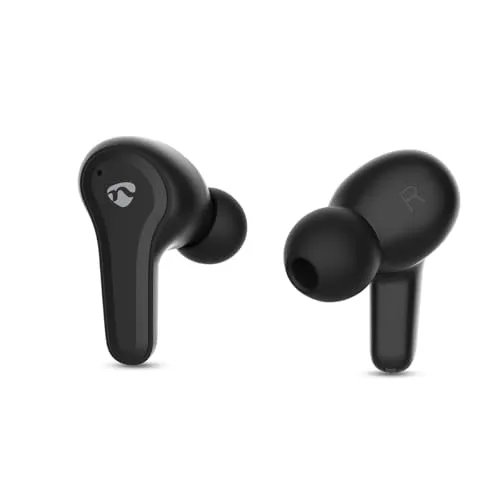 Nedis Vollständig drahtlose Kopfhörer - Hybrid (ENC + ANC) - Bluetooth - max. Batteriespielzeit: 36 Std - Berührungssteuerung - Ladegehäuse - Kabelloses Ladegehäuse - Eingebautes Mikro