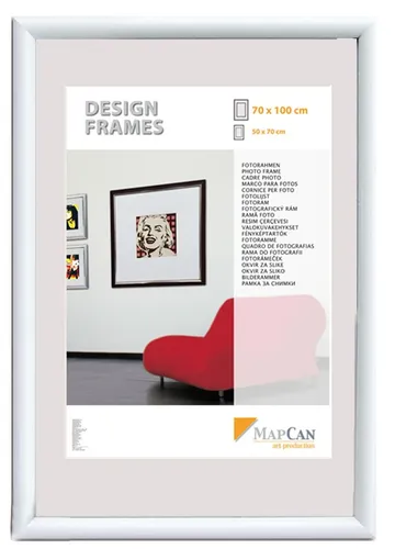 Kunststoff Bilderrahmen Design Frames weiß, 10,5 x 15 cm