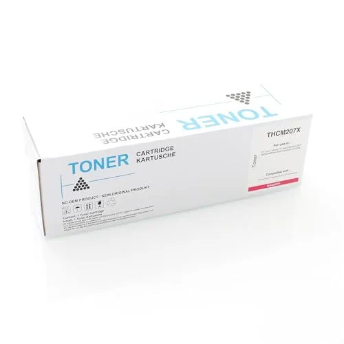ABC Kompatibler Toner für HP 207X W2213X Magenta - Hochwertiger Alternativ Toner für HP 207X W2213X Magenta, mit einer Seitenleistung von 2450 Seiten bei 5%. Ideal für den zuverlässigen Einsatz in HP Color LaserJet Pro Druckern.