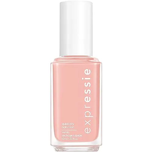 Essie Schnelltrocknender Nagellack „expressie“, Nr. 0 crop top and roll, Nude, Vegane Formel, 10 ml