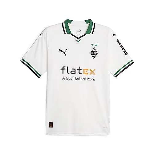 PUMA BMG Borussia MÖNCHENGLADBACH Trikot Home Herren 2024 - 3XL, ohne Flock - Fußball-Trainingstrikots für Herren, Regular Fit mit Rundhalsausschnitt und offiziellem Teamwappen auf der Brust für echten Fan-Look.