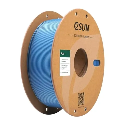 ESUN 72215849 - Filament PLA+, dunstblau, 1,75 mm, 1 kg - Hochwertiges 3D-Druckerfilament aus PLA+ für präzise Druckergebnisse. Ideal für Hochgeschwindigkeitsdrucker, bietet hohe Festigkeit und Zähigkeit. Kompatibel mit vielen FDM-Druckern.