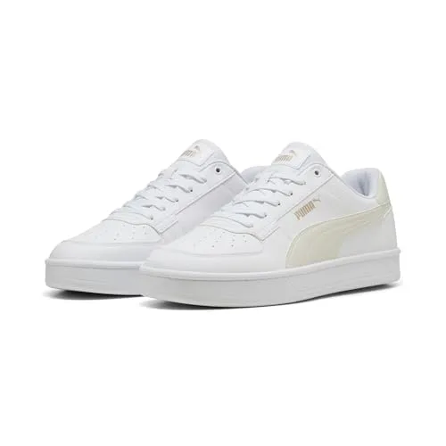 PUMA Unisex CAVEN 2.0 Sneaker - Stilvoller Komfort in Weiß-Grau - Herren-Sneaker mit gestapelter Gummi-Zwischensohle für optimalen Komfort und PUMA Branding-Details für einen sportlichen Look.