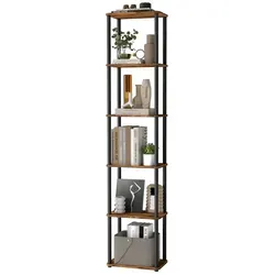 VASAGLE Regal mit 6 Ebenen – Werkzeuglose Montage - Praktisches Standregal mit superschneller Montage in nur 5 Minuten! Platzsparend und stabil, ideal für Wohnzimmer, Schlafzimmer oder Homeoffice. Hält bis zu 36 kg und überzeugt mit modernem Design.