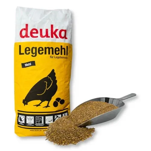 Deuka Legemehl 25 kg - Hochwertiges Legemehl für Geflügelhaltung, fördert die Eierschalenqualität und das Wohlbefinden Ihrer Hühner.