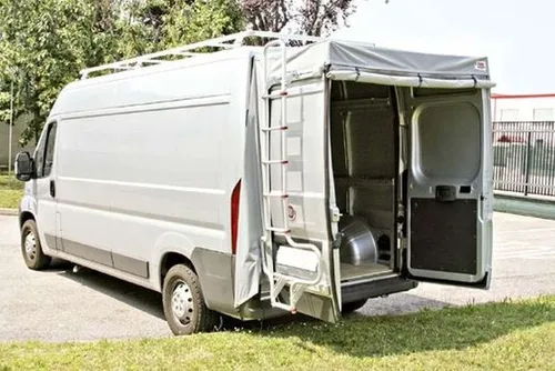 Fiamma Heckzelt Rear Door Cover für Fiat Ducato - Vorzelte, ganzjährig nutzbar und aus strapazierfähigem Polyester für optimalen Wetterschutz