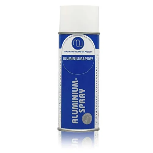 Werkstatt-Produkte MW Aluminiumspray Alu Effekt Sprühlack Farbspray hitzebeständig 400ml