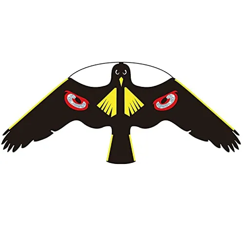 Laptony Vogelschreck Flugdrachen – Effektiver Schutz für Ihren Garten - Der lebensechte Adlerdrachen aus robustem Material schützt Ihre Pflanzen zuverlässig vor Vögeln und Schädlingen. Einfach zu montieren, schafft er eine vogelfreie Zone für Ihren Garten oder Bauernhof.