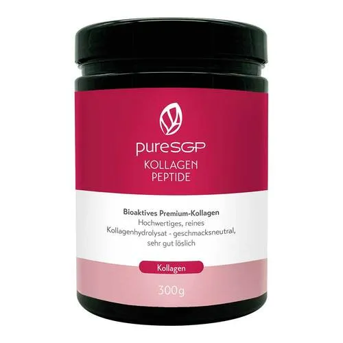 Puresgp Kollagen Peptide 300 g - rezeptfreies Kollagenpulver, unterstützt die Hautelastizität und stärkt das Bindegewebe