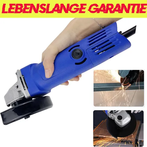 Makita 9558NBRZ Winkelschleifer - 125 mm, 840 W, Schwarz Blau, Hochleistungsmotor mit langer Standzeit und optimaler Handlichkeit