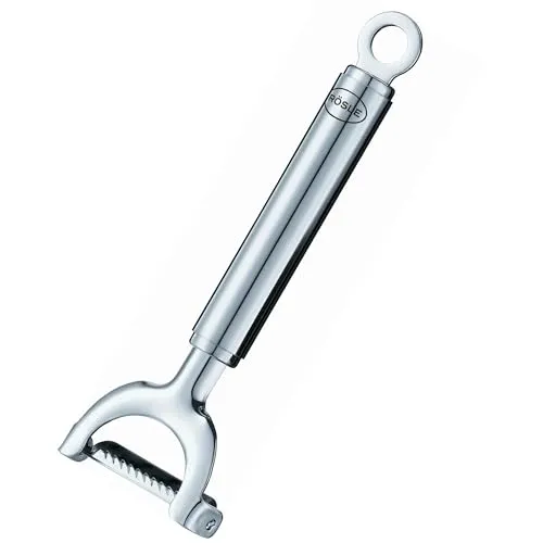 RÖSLE Julienneschäler 12727 - Edelstahl Julienneschäler - Küchenutensilien mit präzisen Klingen für perfekte Julienne-Streifen, ideal für kreative Salate und Gemüsegerichte.