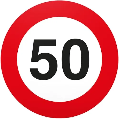 DankeDir! 50. Geburtstag Geschenk Schild 20 x 20 cm Geschenkidee Geburtstagsgeschenk runder Geburtstag 50er - Geburtstagsfeier Kleine süße Überraschung das Geburtstagskind
