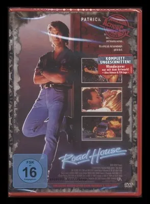 DVD ROAD HOUSE - UNGESCHNITTEN - UNCUT - PATRICK SWAYZE + SAM ELLIOTT ** NEU **
