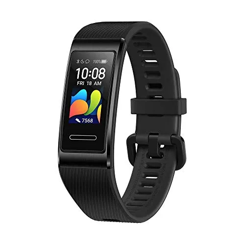 Huawei Band 4 Pro Fitnesstracker - Graphite Black - Smartwatch mit Herzfrequenzsensor, GPS und AMOLED-Display. Ideal für Sportler: Wasserdicht bis 50m und präzise Schlafanalyse mit TruSleep 2.0.