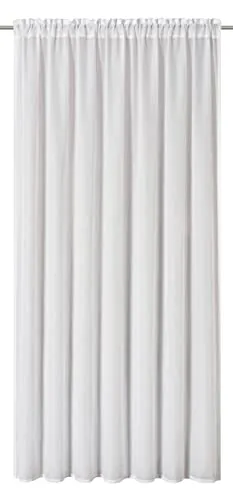 Vorhang mit Universalband Spume 00 - Weiß 200x255 cm - Eleganter Gardinen-Vorhang in Weiß aus hochwertigem Polyester, ideal für stilvolle Fensterdekoration und optimale Lichtregulierung.