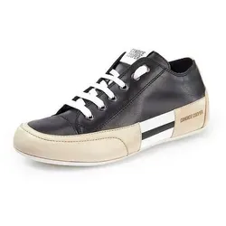 Candice Cooper Rock Patch S-Sneakers aus Leder in Vintage-Optik, schwarz 39 - Damen-Sneaker in stilvollem Vintage-Design, aus hochwertigem Leder gefertigt für optimalen Tragekomfort und Langlebigkeit.