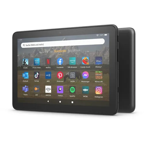 Amazon Fire HD 8 Tablet 2022 - 8 Zoll HD-Display, 64 GB Speicher und bis zu 13 Stunden Akkulaufzeit, ideal für Streaming und Alexa-Funktionen