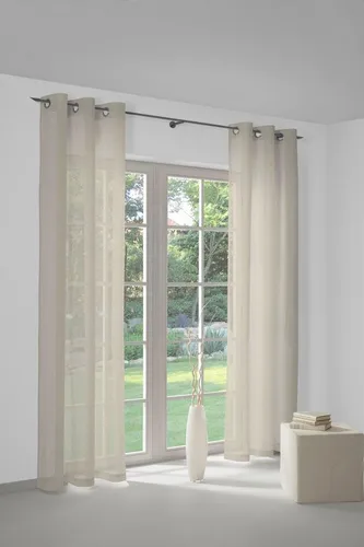 Wirth Vorhang Sunday (1 St), Ösen, halbtransparent, Jacquard, nach Maß