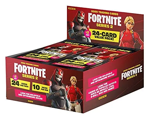 Panini Fortnite Series 2 Trading Cards - Fatpack Box - Sammelkartenalben mit 240 Karten und 20 Bonuskarten! Hohe Chance auf seltene Parallel Cards. Tauche ein in die Fortnite-Welt und sammle die coolsten Skins und Tools!
