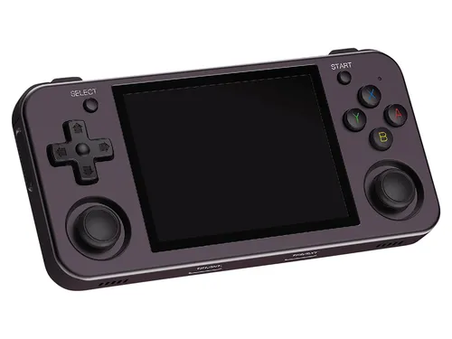 ANBERNIC RG353M Tragbare Retrogaming-Konsole – Dunkelviolett Aluminium - Die ANBERNIC RG353M vereint Retro- und moderne Gaming-Erlebnisse in einem hochwertigen Gehäuse. Mit Dual-Betriebssystem, präzisen Joysticks und bis zu 7 Stunden Spielzeit ist sie für alle Gaming-Fans ideal.