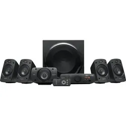 Logitech Z906 5.1 Surround Sound Lautsprecher - PC-Lautsprecher mit beeindruckendem 5.1-Kanal-Surround-Sound, ideal für Filme und Spiele. Genießen Sie kraftvolle Bässe und die Möglichkeit, bis zu 6 Quellen anzuschließen.
