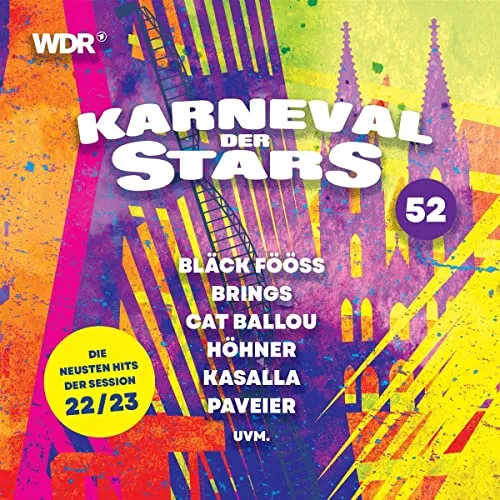 Karneval der Stars 52 | Various | Audio-CD - CD mit einer bunten Auswahl an Musikstilrichtungen, perfekt für Karnevalsfeiern und Festlichkeiten.