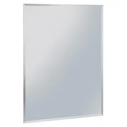 Aqualine Accessoires - Rechteckiger Spiegel 60x80 cm mit Facette - Eleganter Spiegel mit 600 x 800 mm und 15-mm-Facette, ideal für vielseitige Anwendungen. Perfekt zum Aufkleben oder für den Aufhängesatz – ein stilvolles Accessoire für Ihr Zuhause.