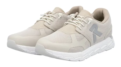 Rieker Damen Sneaker M9000 in Beige - Sportliche Sneaker für Damen mit atmungsaktivem Obermaterial, herausnehmbarer MemoCup-Einlage und rutschfester, flexibler Sohle für hohen Tragekomfort im Alltag.