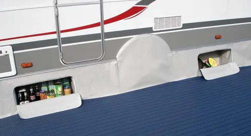 Hindermann Caravan Keller Fahrzeugschürze - Hochwertige Fahrzeugschürze aus 100 % Polyvinylchlorid, ideal für den Schutz Ihres Caravans und passend für alle Fahrzeugmarken.