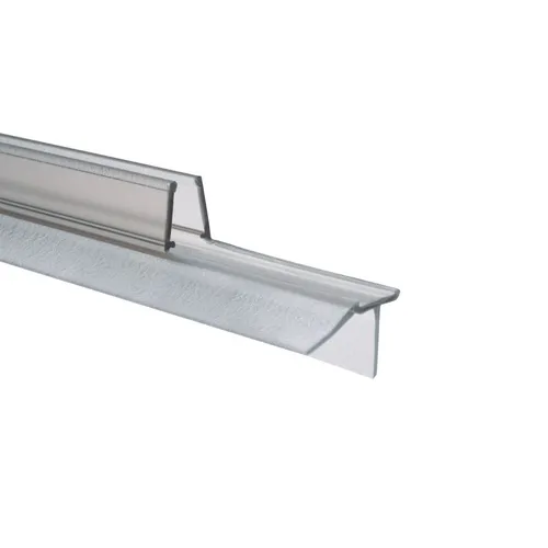 Schulte Wasserabweisprofil gerade horizontal für Duschkabine - Sanitärinstallation - Wasserabweisprofil für Davita 8 mm, transparent, UV-beständig und DIN-geprüft, ideal für effektiven Spritzschutz in Duschkabinen.